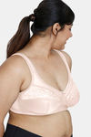 Zivame True Curv Single Layered Non Wired Full Coverage Super Support Bra - Pale Blush Cake Pink — thumbnail 3
